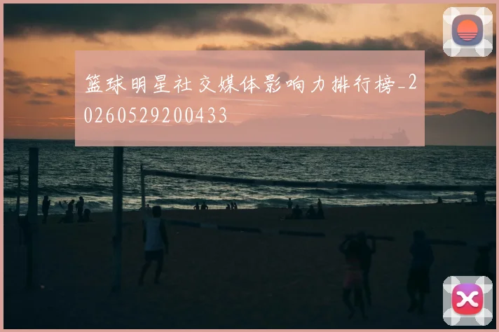 篮球明星社交媒体影响力排行榜_20260529200433